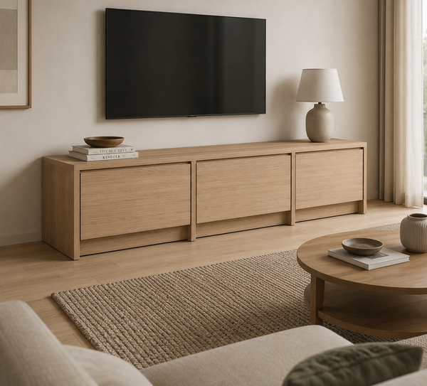 Mobile Porta TV Effetto Rovere con 3 Ante